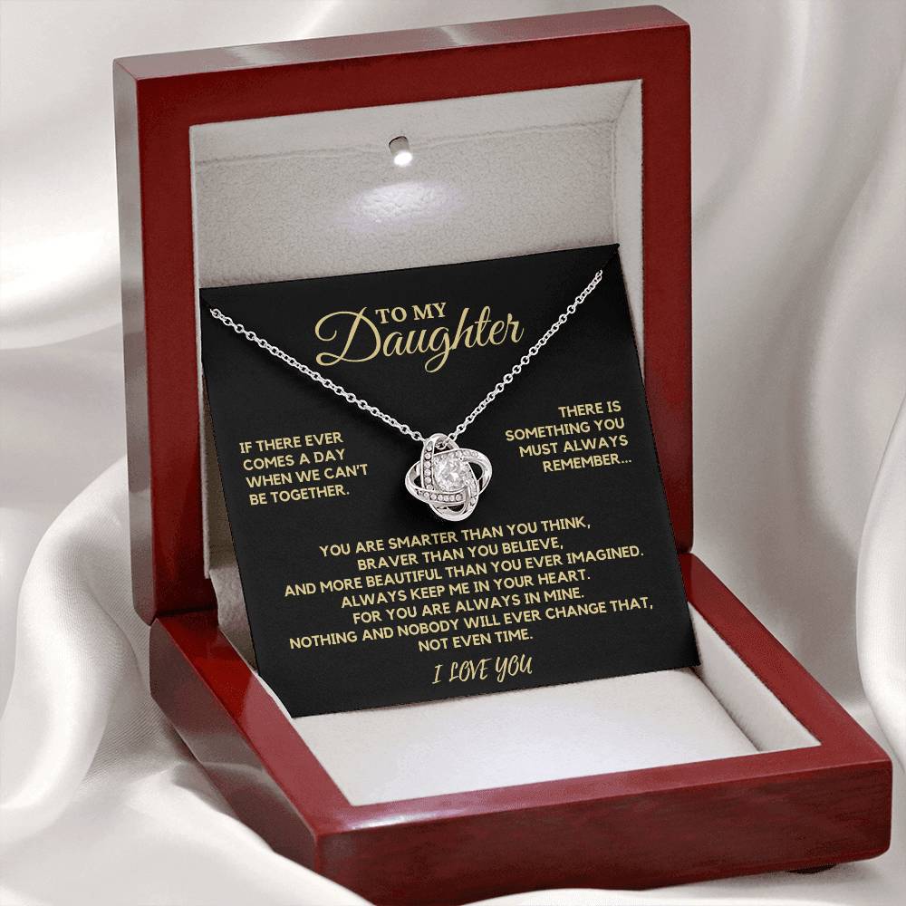 Beautiful Gift for Daughter From Dad "If There Ever Comes" Necklace