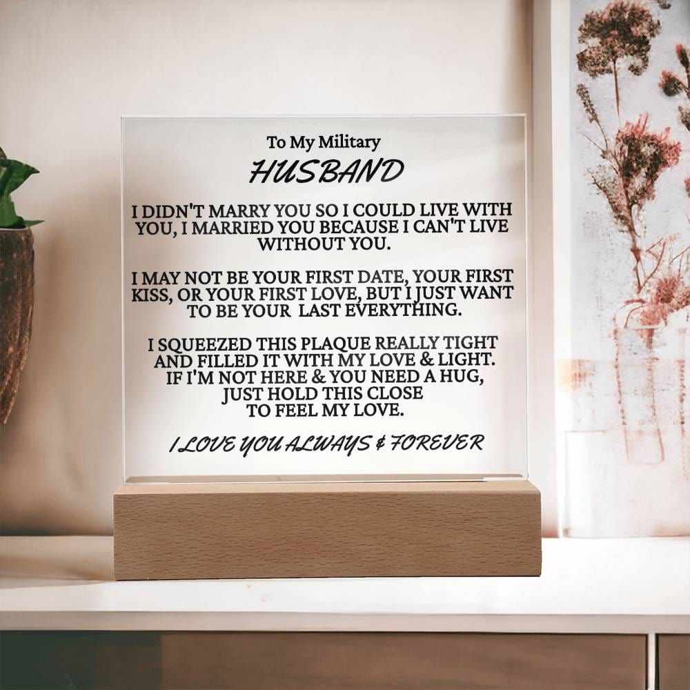 To My Military Husband Acrylic