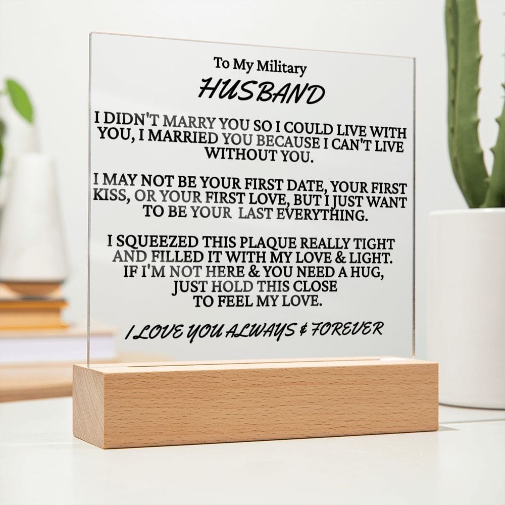 To My Military Husband Acrylic