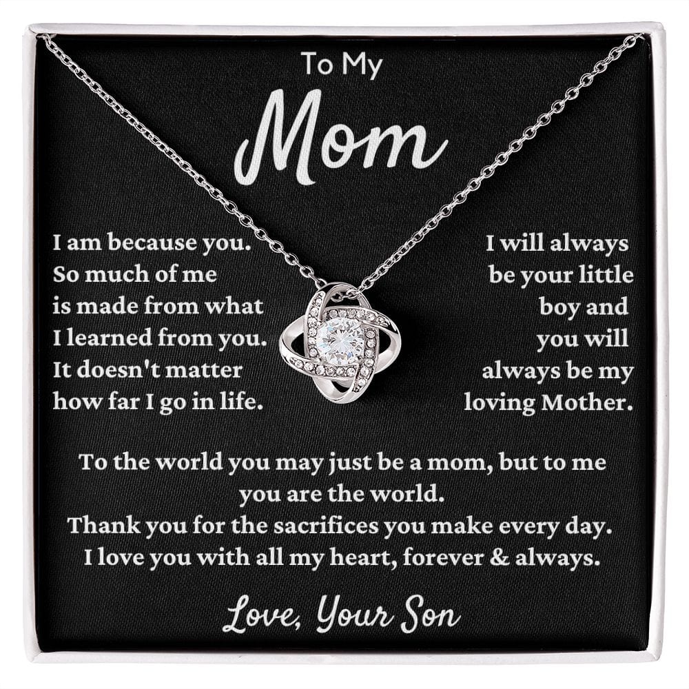 Gift For Mom From Son - I Am Because Of You...