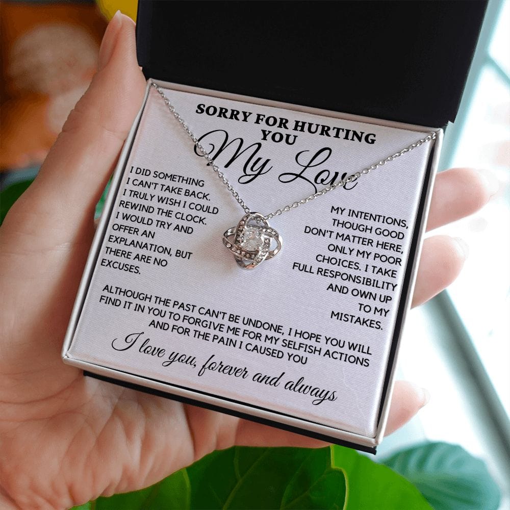 Sorry Love Knot Necklace - I Did Something...