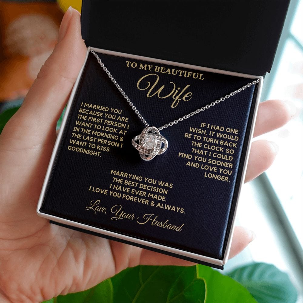 Wife Necklace, I Married You Because...