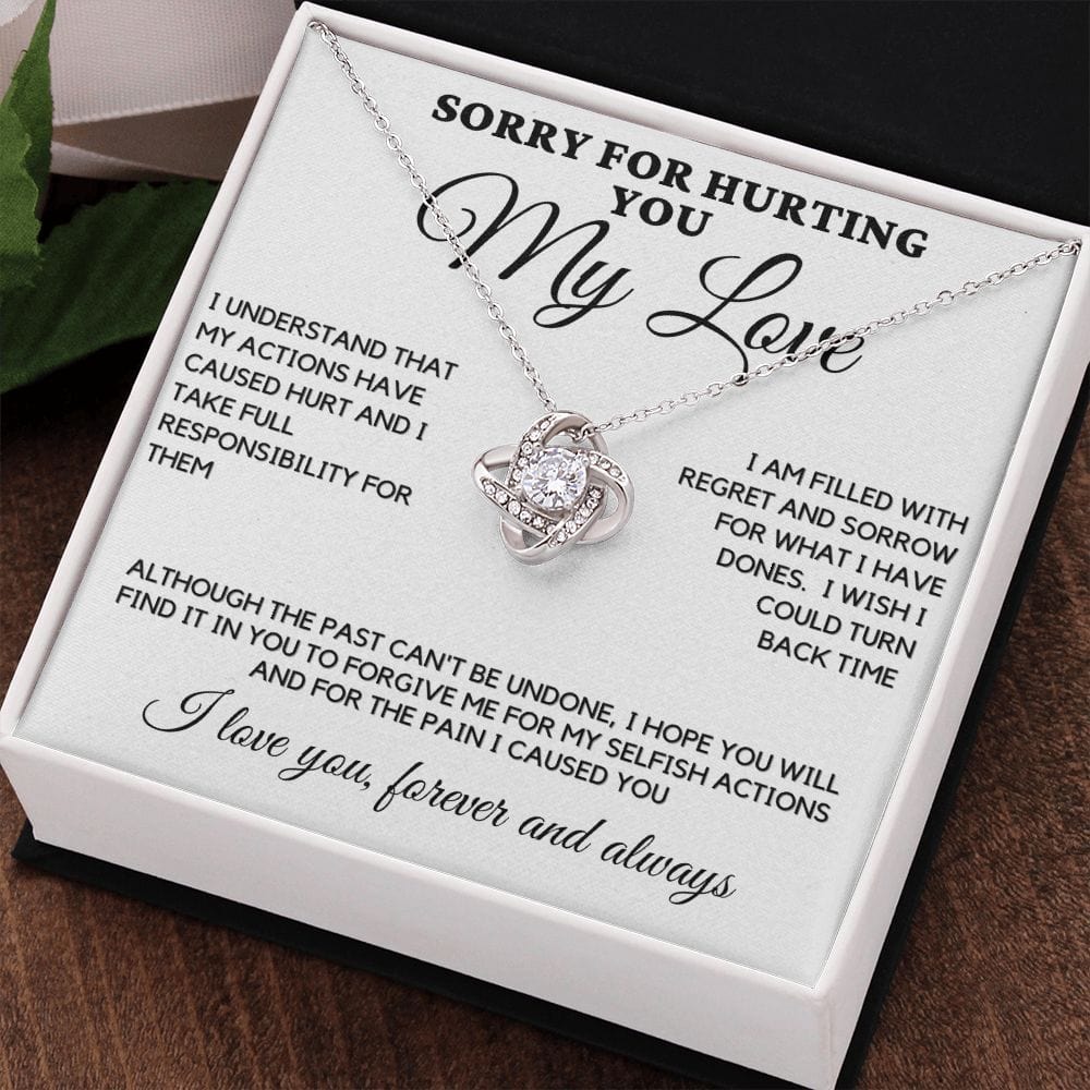 Sorry Love Knot Necklace - Time