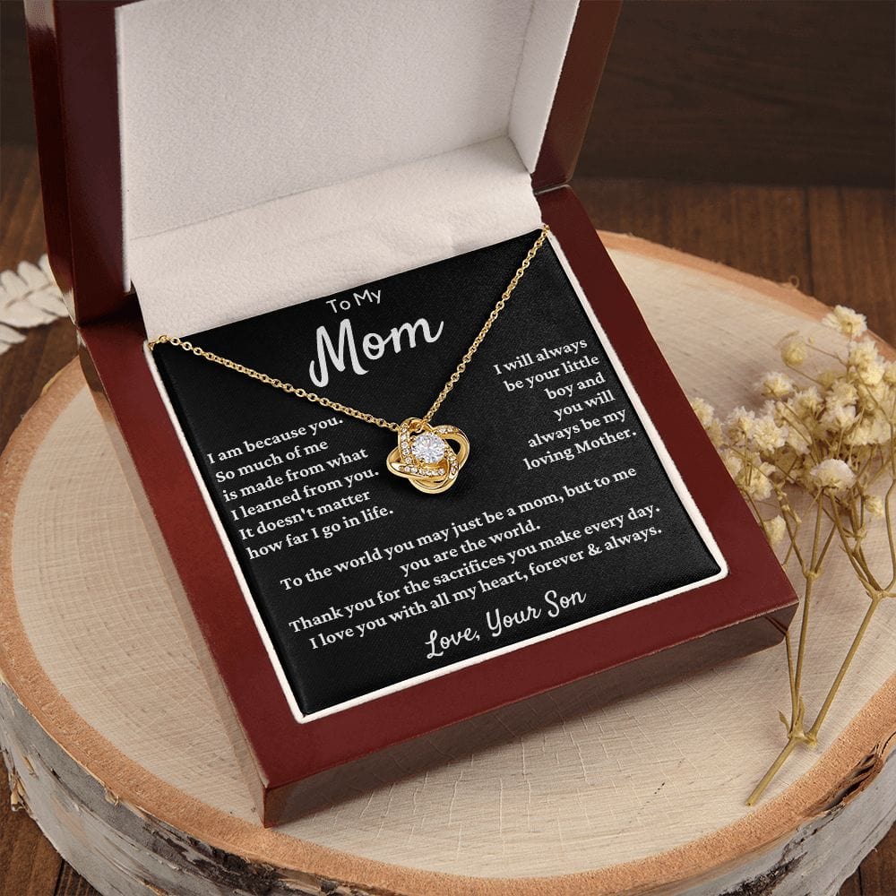 Gift For Mom From Son - I Am Because Of You...