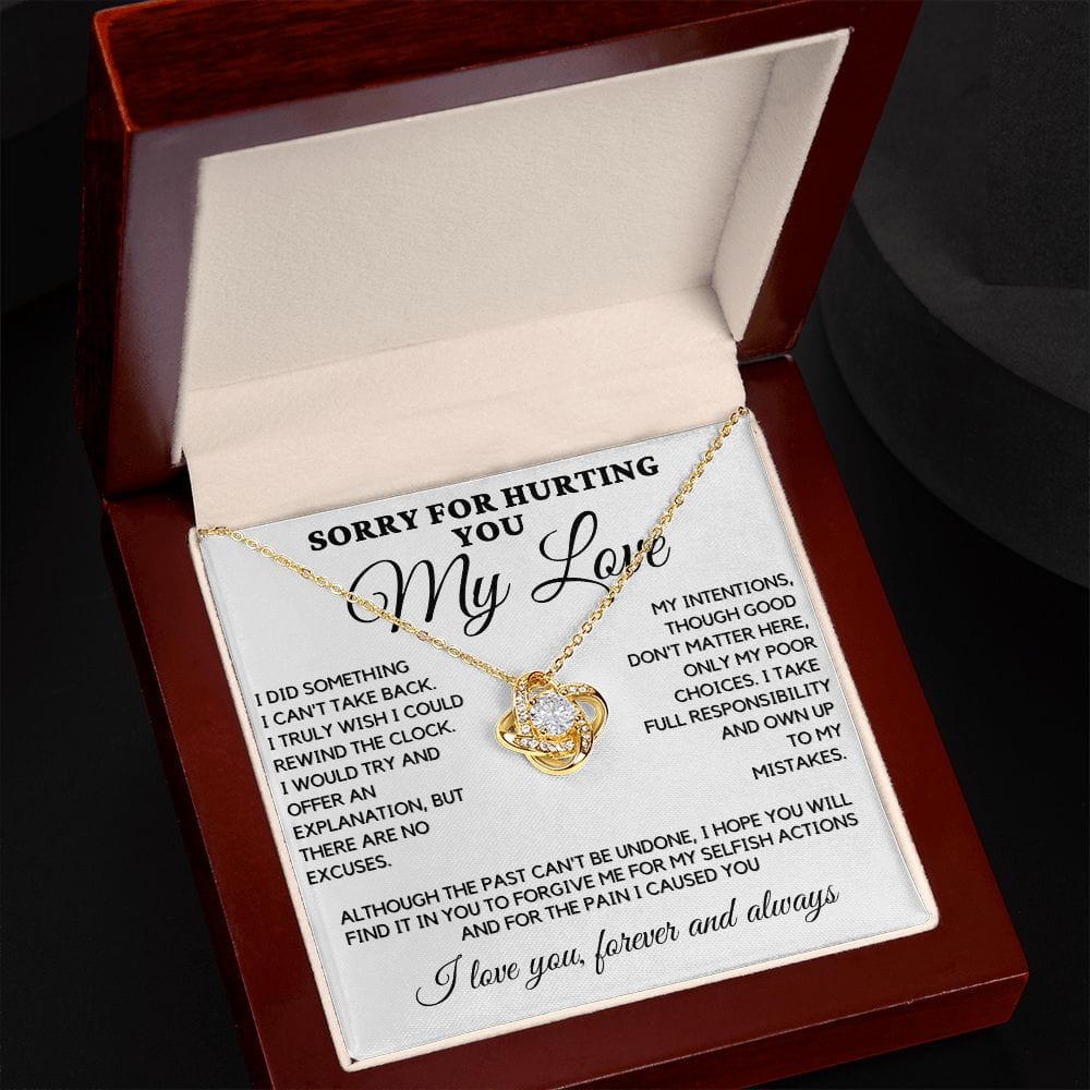Sorry Love Knot Necklace - I Did Something...