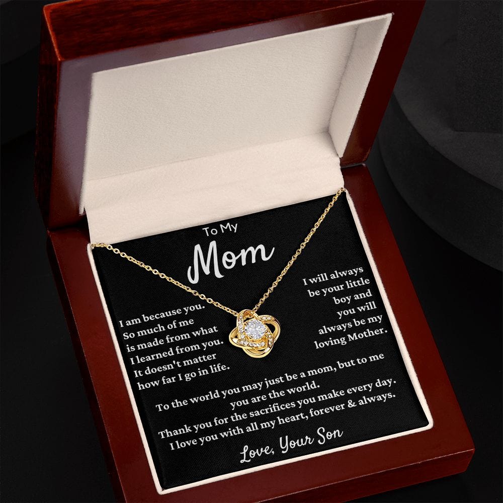 Gift For Mom From Son - I Am Because Of You...