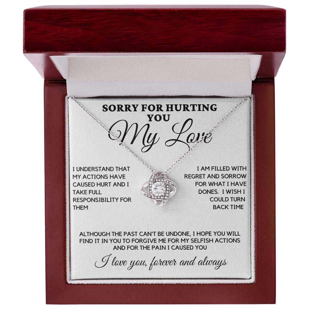 Sorry Love Knot Necklace - Time