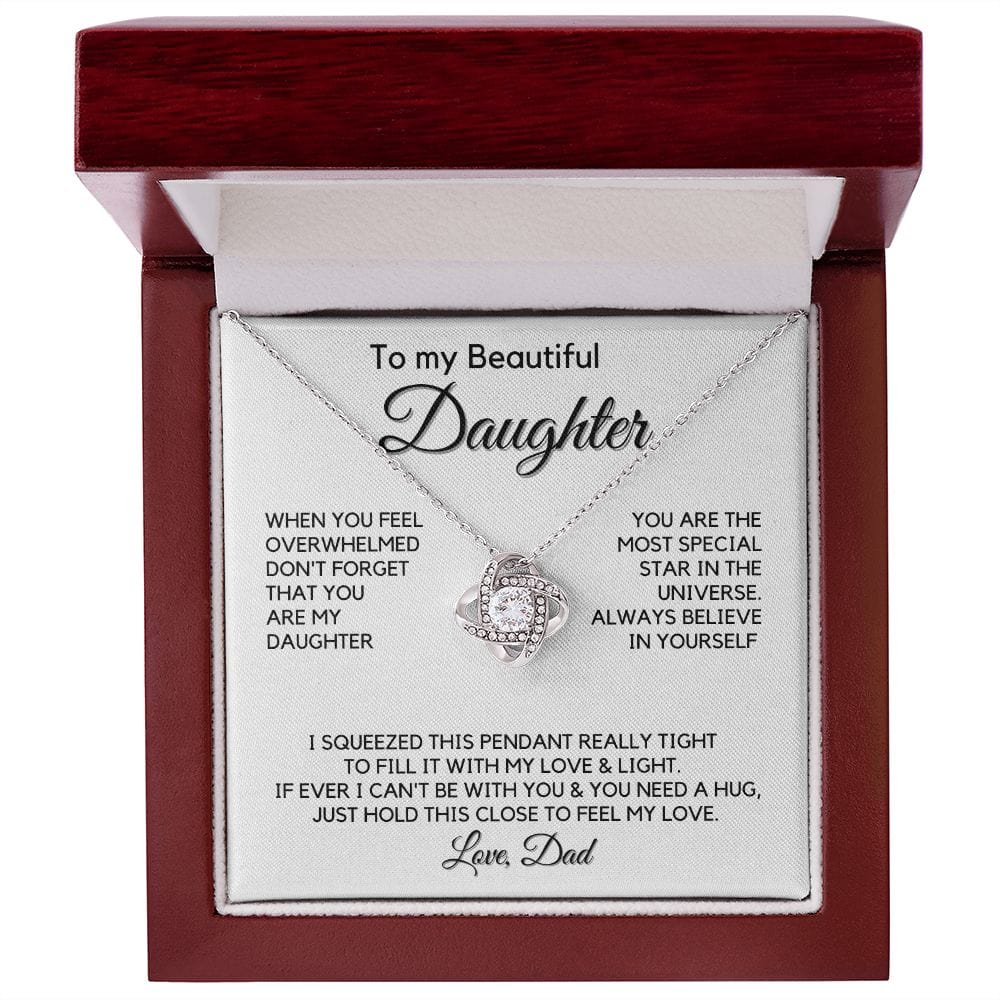Love Knot Necklace - Daughter & Dad