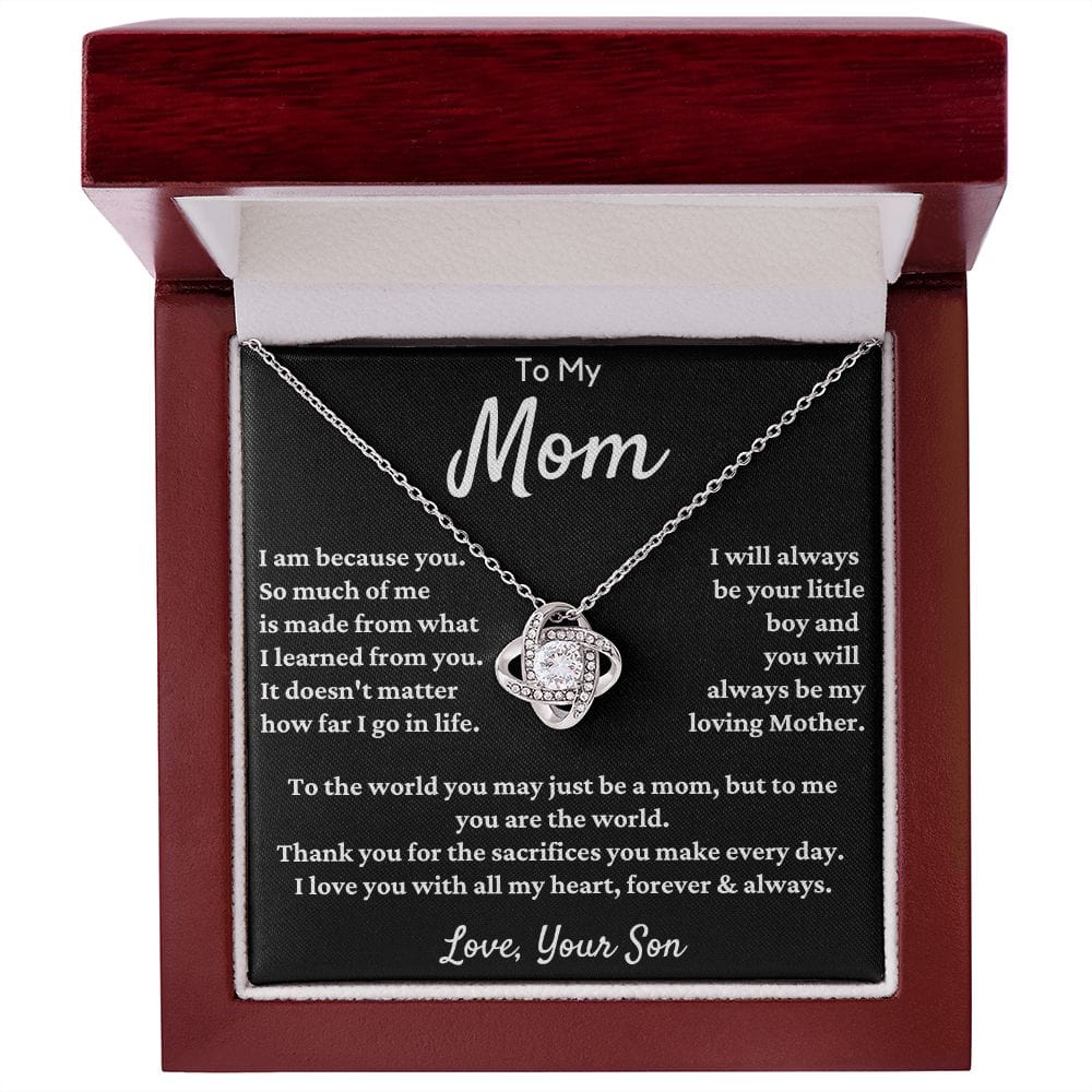 Gift For Mom From Son - I Am Because Of You...