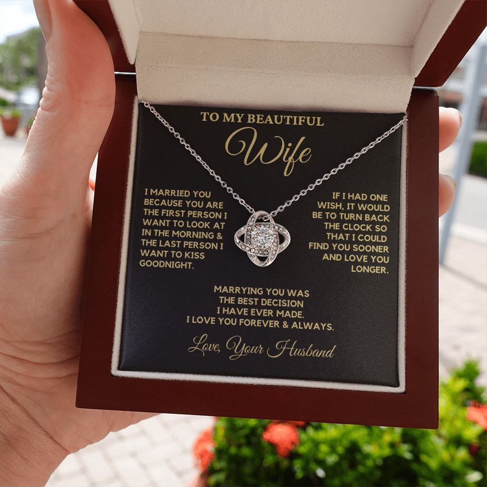Wife Necklace, I Married You Because...