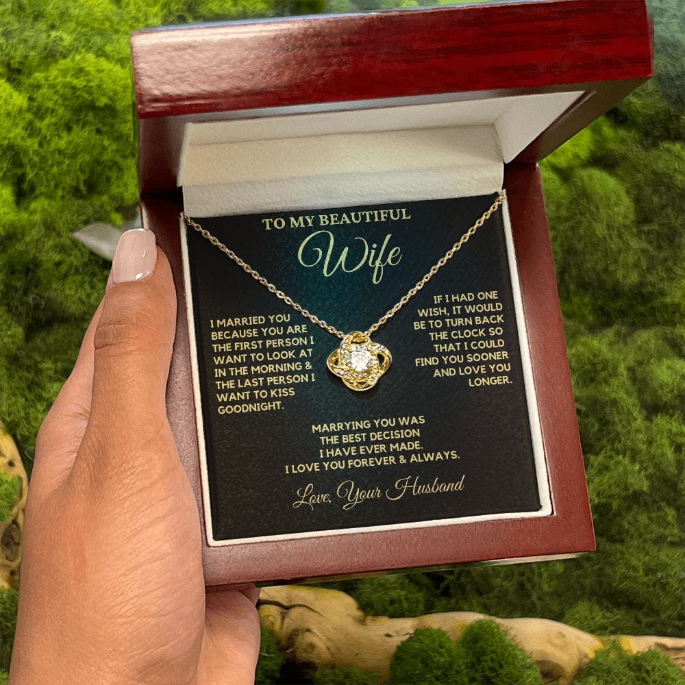 Wife Necklace, I Married You Because...