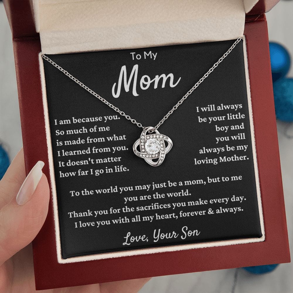 Gift For Mom From Son - I Am Because Of You...