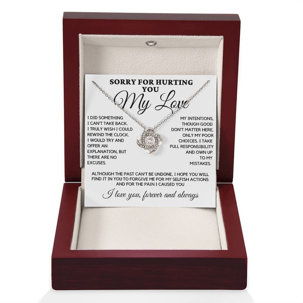 Sorry Love Knot Necklace - I Did Something...