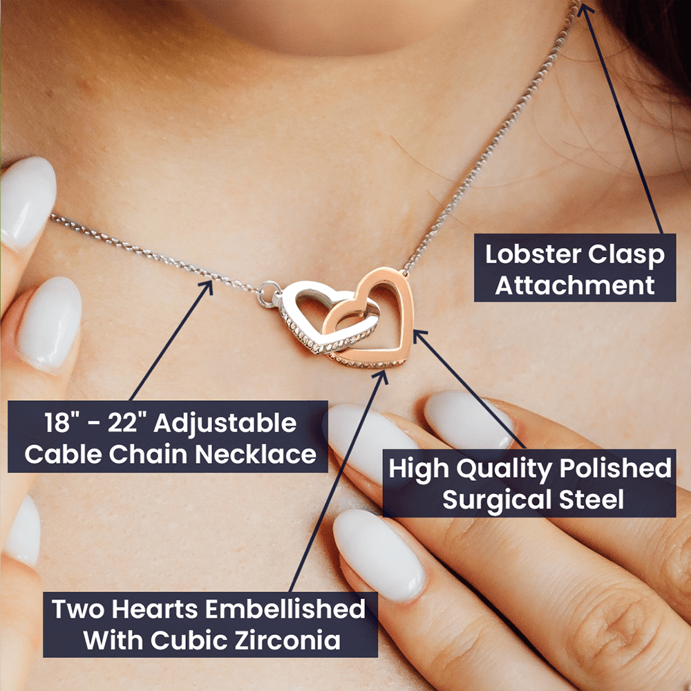 Interlocking Hearts Necklace - Sorry