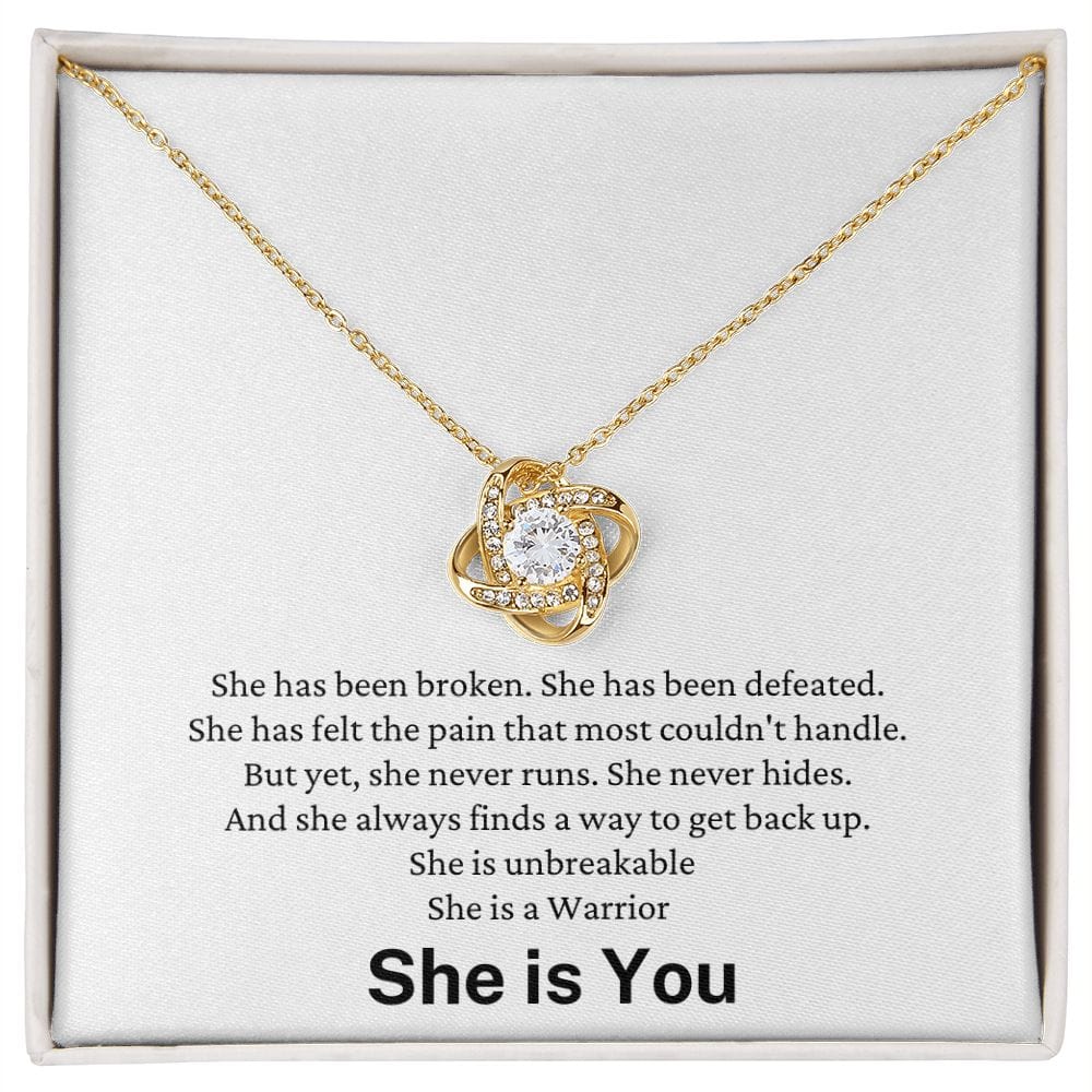 She is a Warrior - She is You - Beautiful & Powerful Necklace