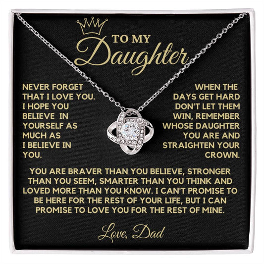 Necklace from Dad to Daughter - When The Days