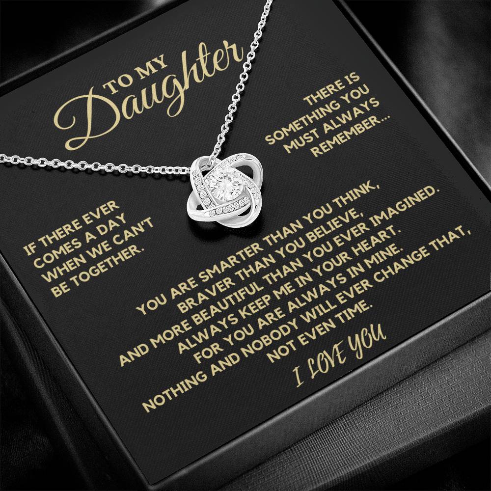 Beautiful Gift for Daughter From Dad "If There Ever Comes" Necklace
