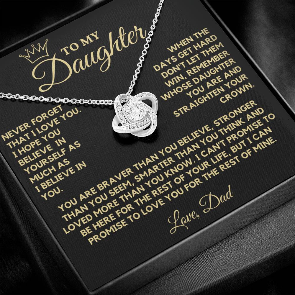 Necklace from Dad to Daughter - When The Days