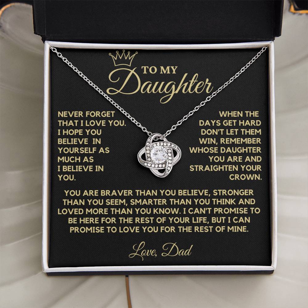 Necklace from Dad to Daughter - When The Days