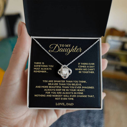 Beautiful Gift for Daughter From Dad "There Is Something" Necklace