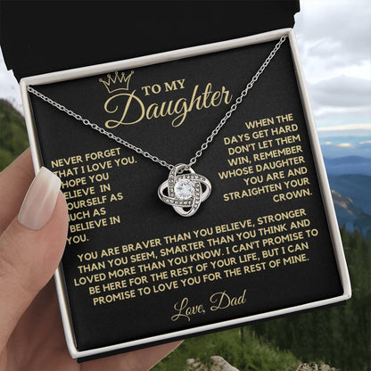 Necklace from Dad to Daughter - When The Days