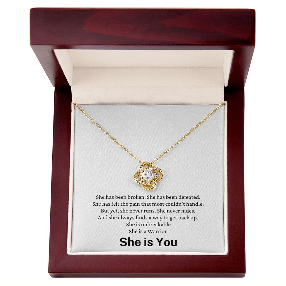 She is a Warrior - She is You - Beautiful & Powerful Necklace