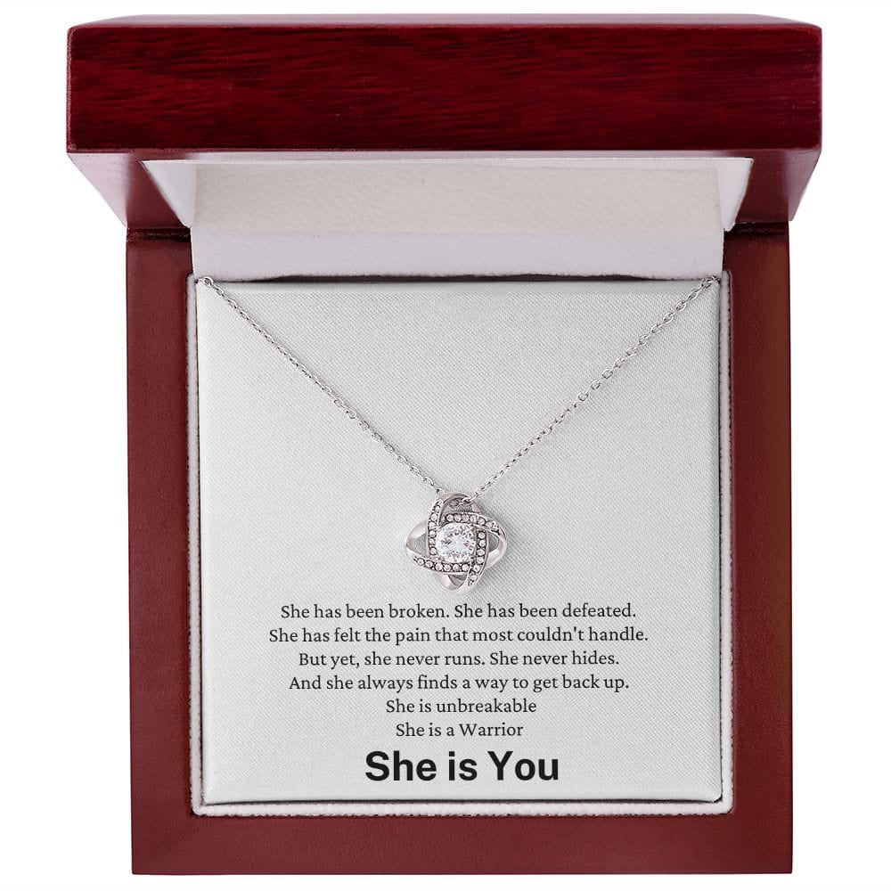She is a Warrior - She is You - Beautiful & Powerful Necklace