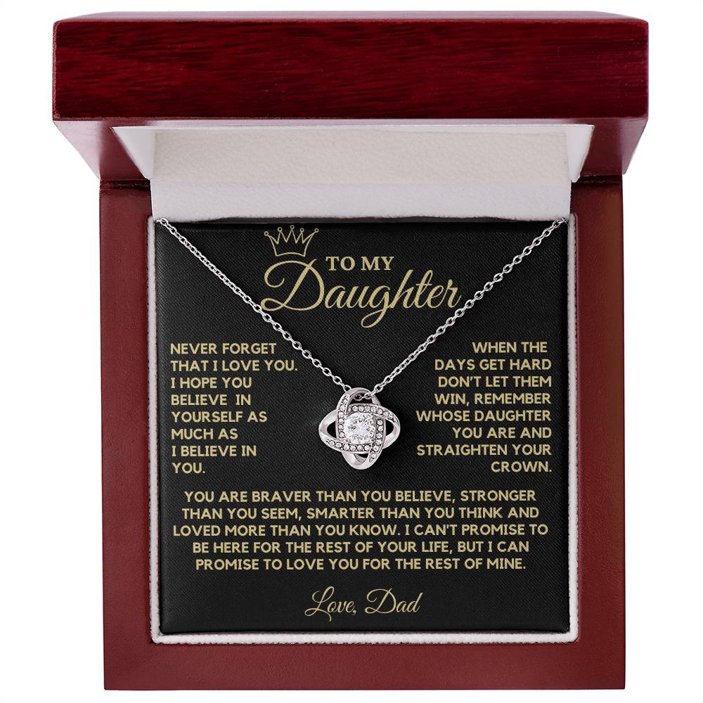 Necklace from Dad to Daughter - When The Days