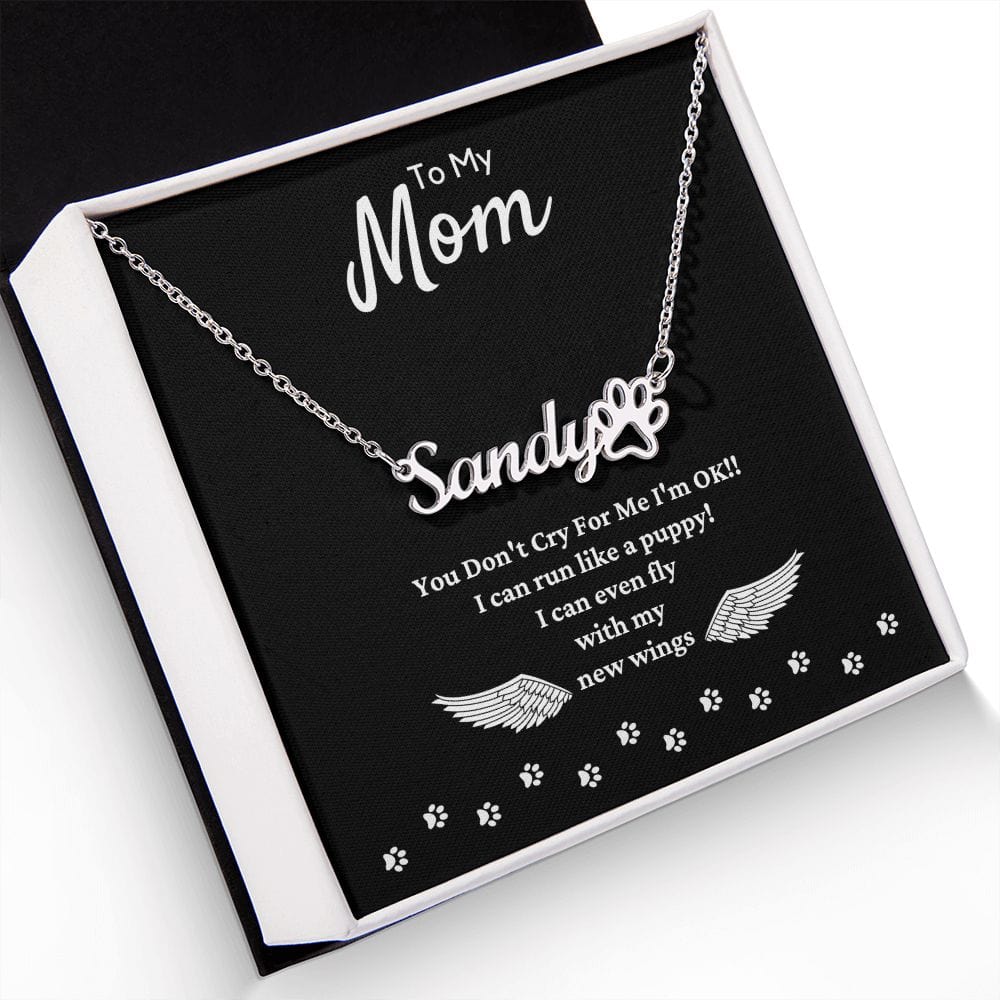 Personalised Dog Memory Necklace