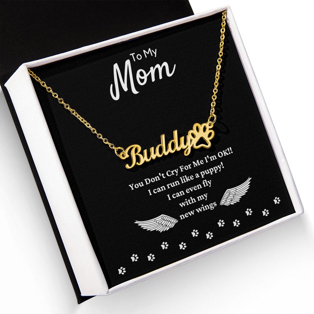 Personalised Dog Memory Necklace