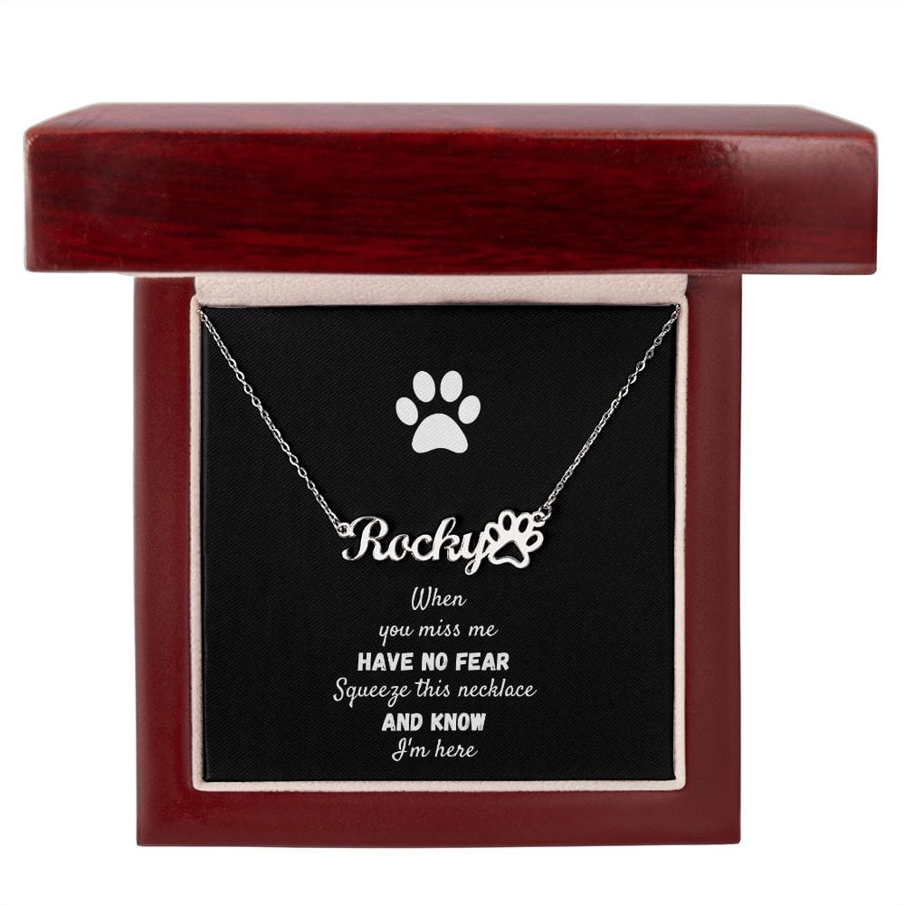 Pet Personalized Name Necklace