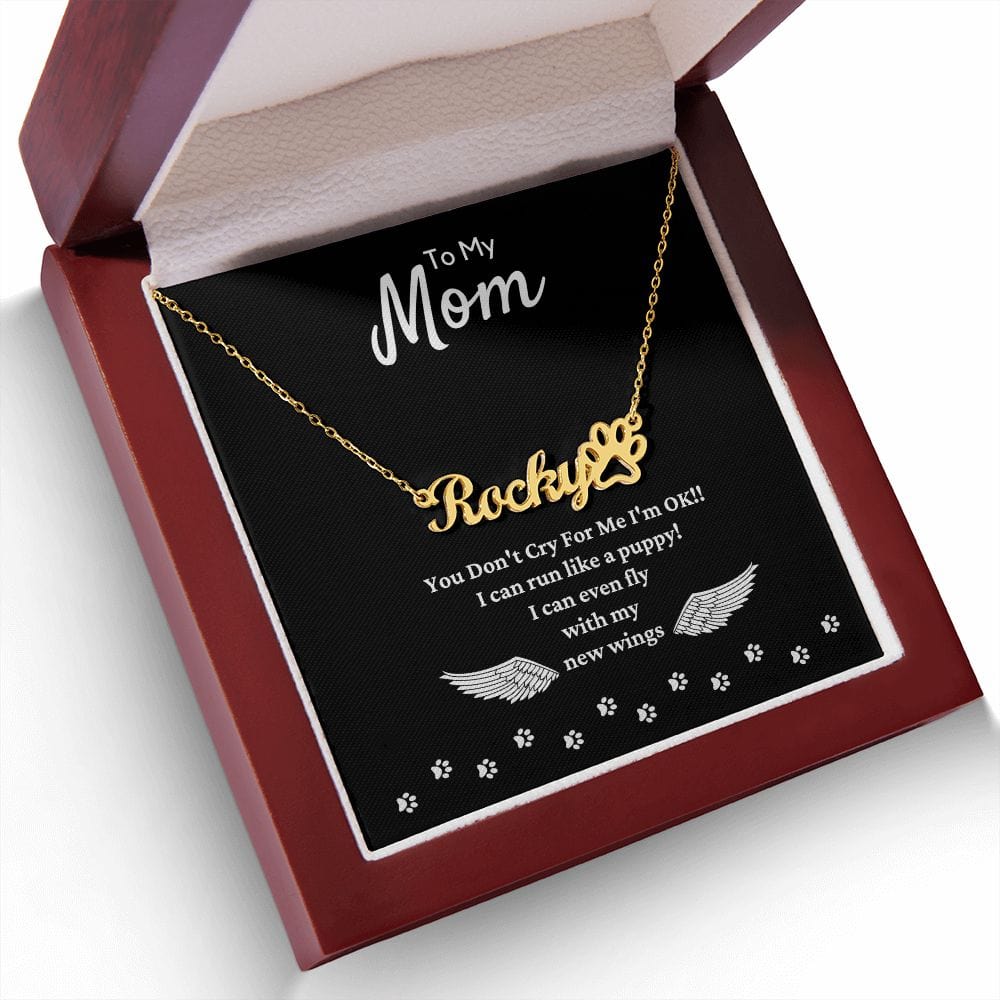 Personalised Dog Memory Necklace