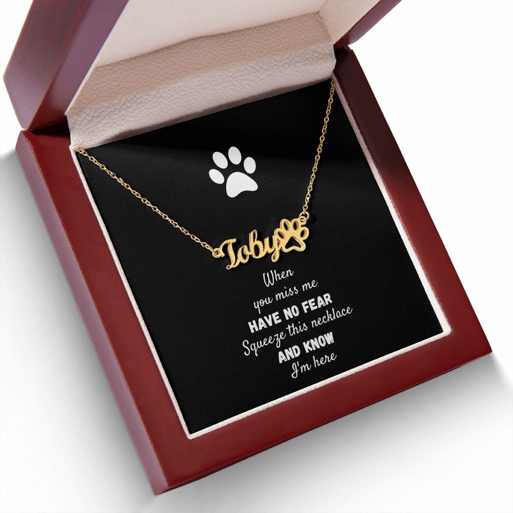 Pet Personalized Name Necklace