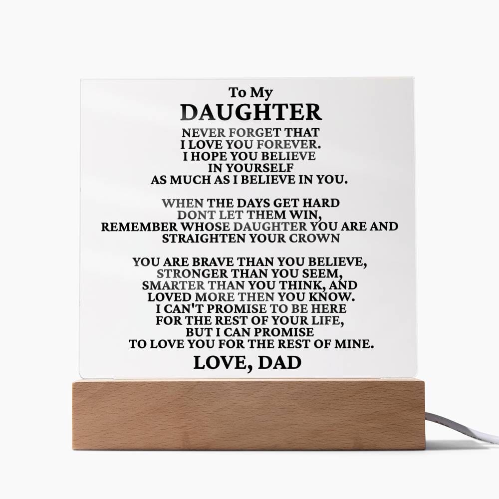 To My Daughter - When The Days Get Hard