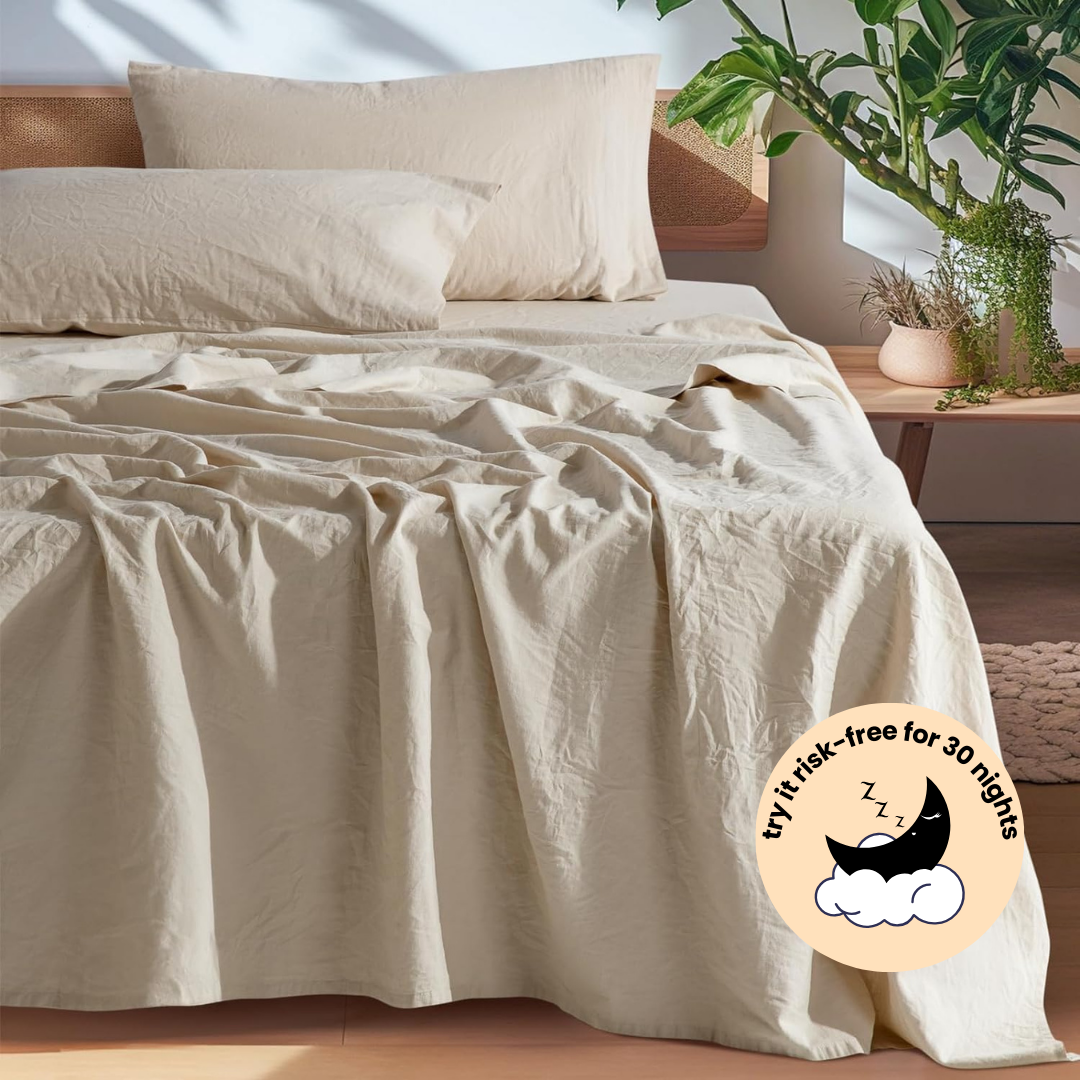 EternaLuxe 100% Natural Linen Bed Set