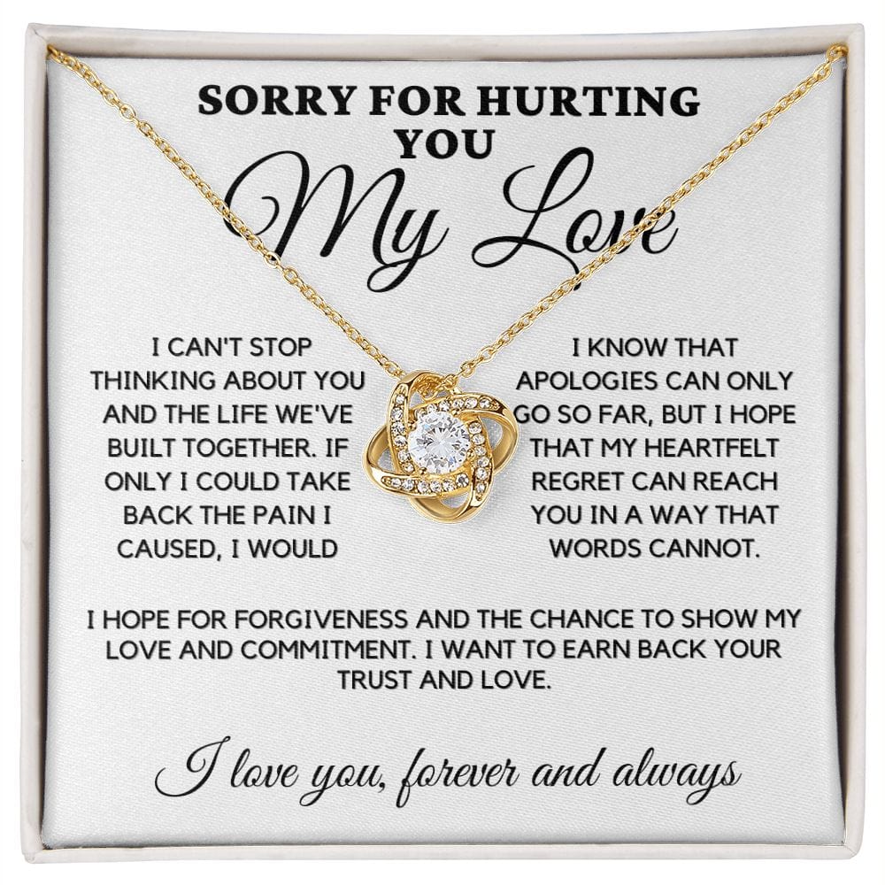 Sorry Love Knot Necklace