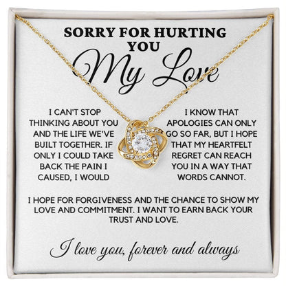 Sorry Love Knot Necklace
