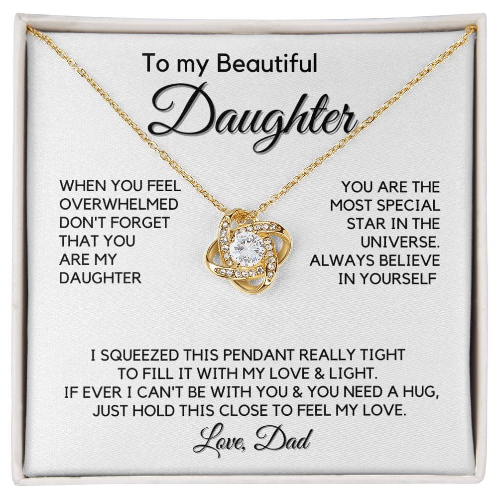 Love Knot Necklace - Daughter & Dad