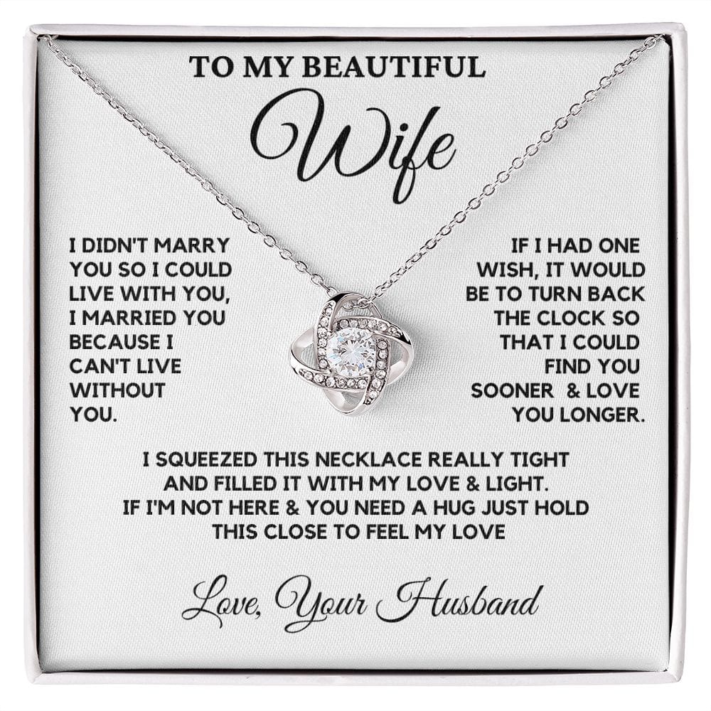 (Almost Sold Out) Gift For Wife - Love Necklace - White