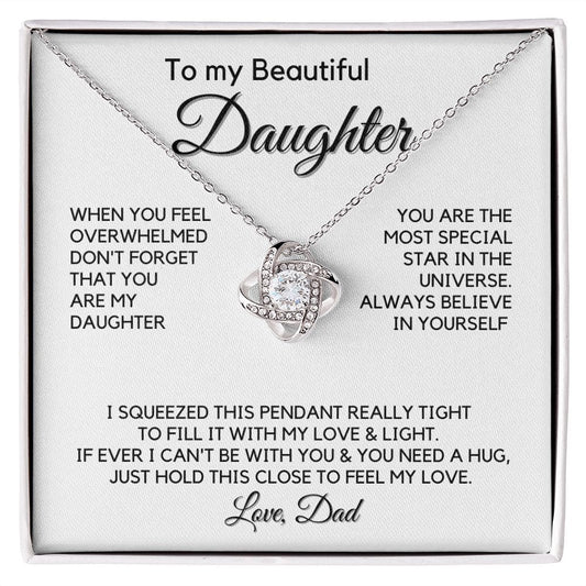 Love Knot Necklace - Daughter & Dad