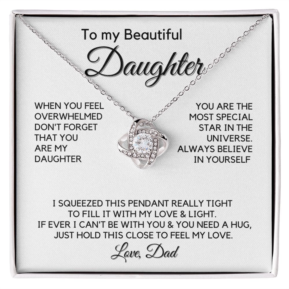 Love Knot Necklace - Daughter & Dad