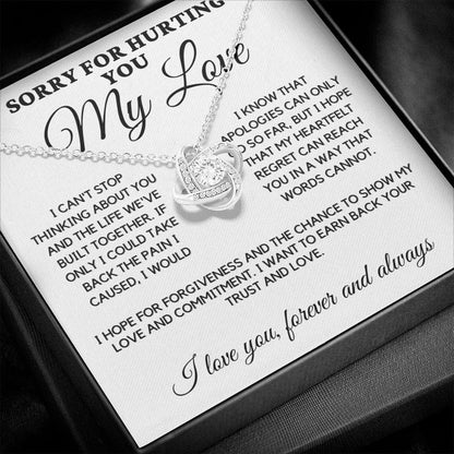 Sorry Love Knot Necklace