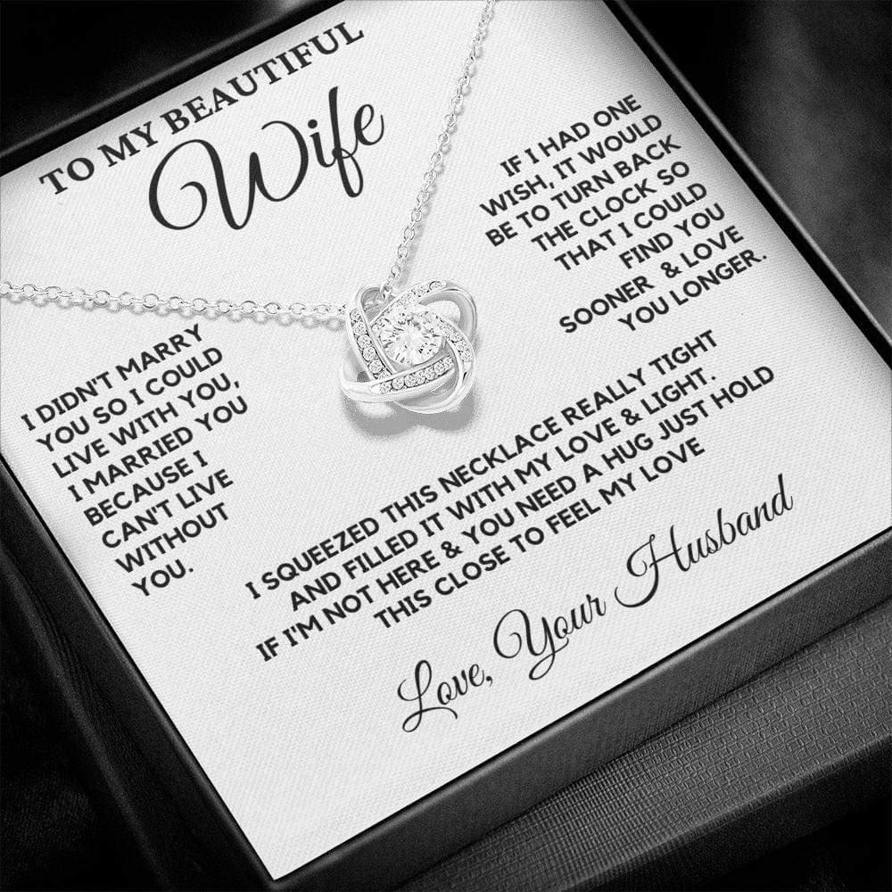 (Almost Sold Out) Gift For Wife - Love Necklace - White