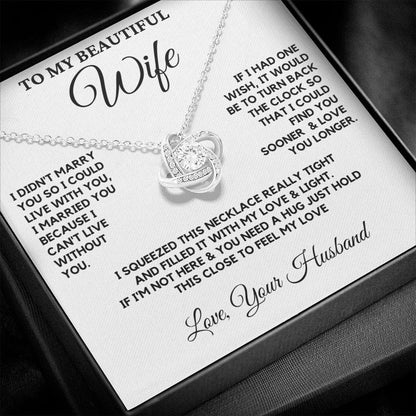 (Almost Sold Out) Gift For Wife - Love Necklace - White