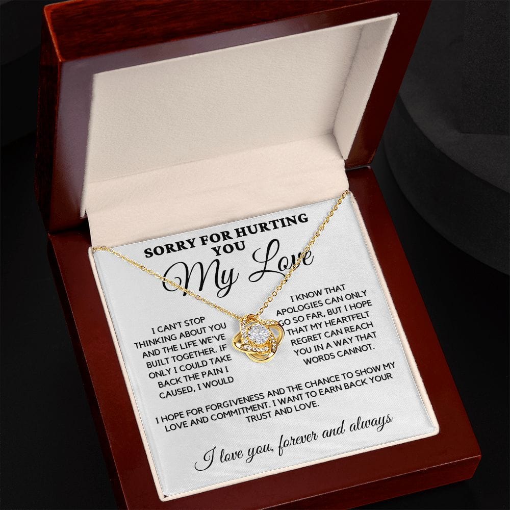 Sorry Love Knot Necklace