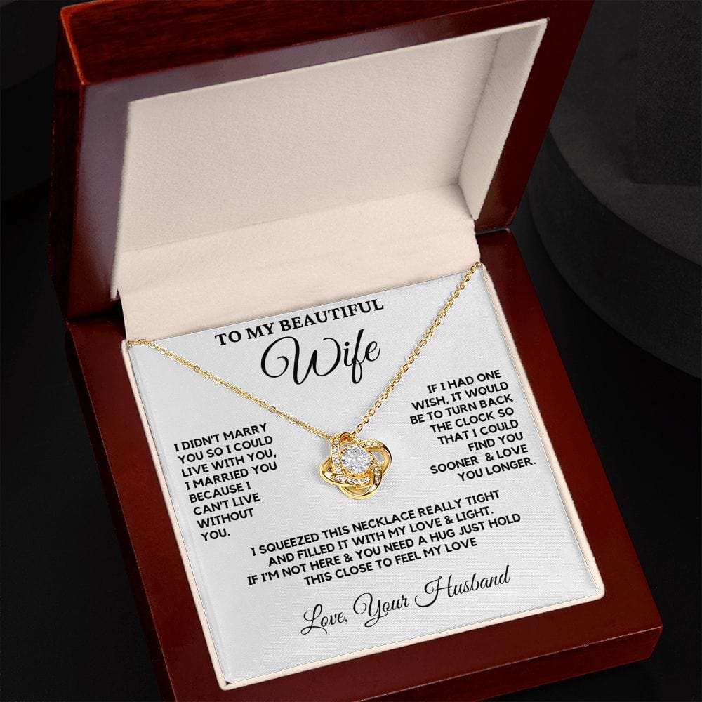 (Almost Sold Out) Gift For Wife - Love Necklace - White