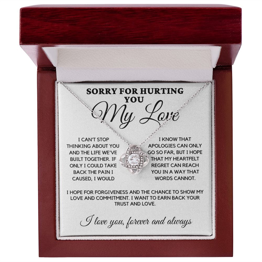 Sorry Love Knot Necklace