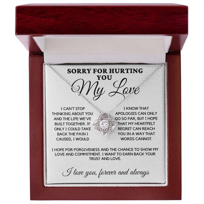 Sorry Love Knot Necklace