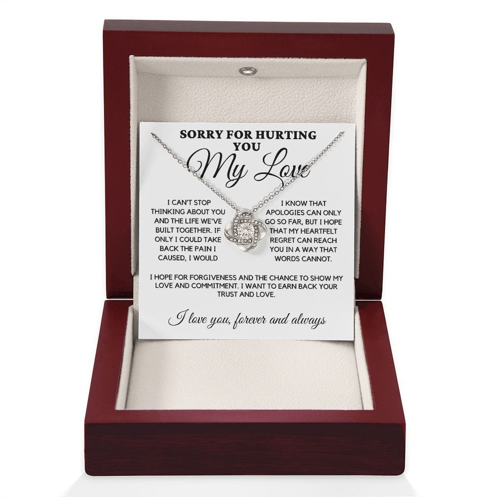 Sorry Love Knot Necklace