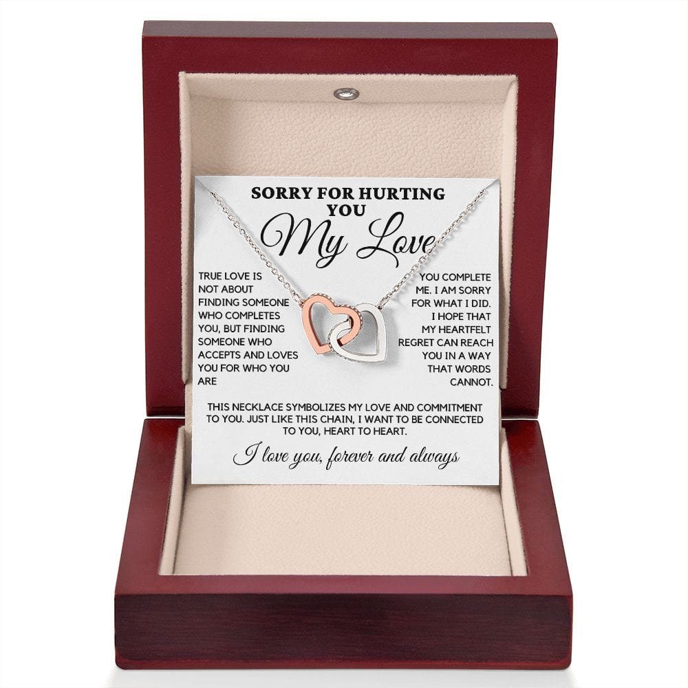 Interlocking Hearts Necklace - Sorry True Love